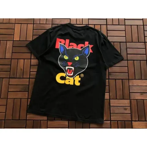 Supreme X Ducati T-Shirt option B378 Black Cat Black