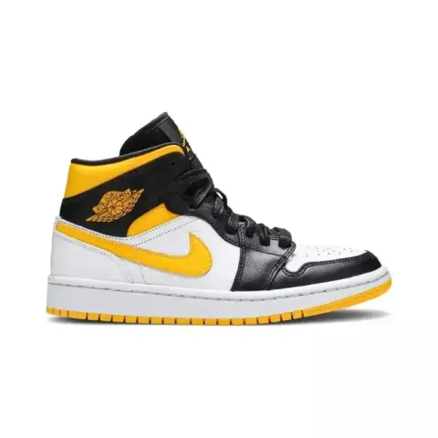 Jordan 1 Mid Shoes option Laser Orange Black
