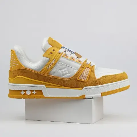 LV Trainers Monogram Black Denim Sneakers option 06