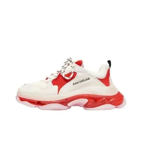 Balenciaga 3S White Shoes option White red