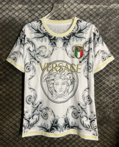 Brazil Special Jersey option 23-24 Italian Versace White