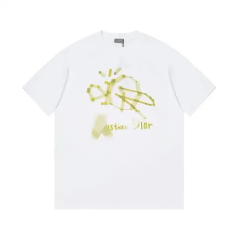 Christian Dior Atelier T-Shirt option White yellow bar icon