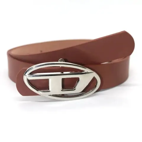 Diesel White Belt option smooth dark camel