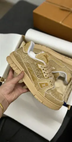 LV Trainers option khaki