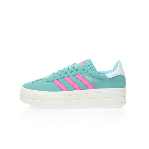 Adidas Originals Gazelle Bold option Light Moon Green White Powder ID7026