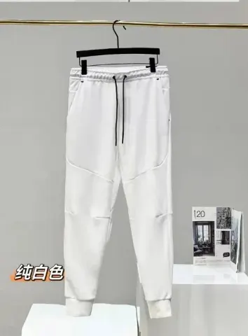 Nike Tech Fleece Black Pants option White