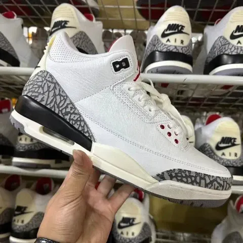 Jordan 3 Fragment Shoes option Aj3 new white cement