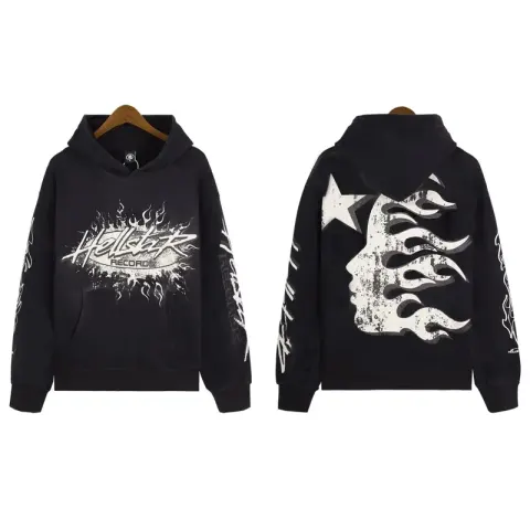 Hellstar Hoodie option Cotton hooded sweater DY-W05 black