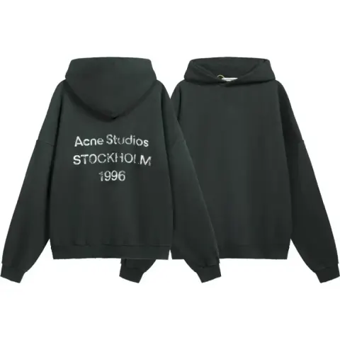 Acne Studios Hoodie option Blue Glow Black