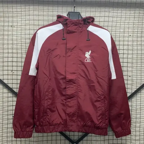 Vintage Jersey Hoodie Zip option Liverpool One-sided Hooded Embroidery
