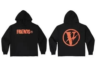 VLONE Hoodie option FRIENDS Black Lightning
