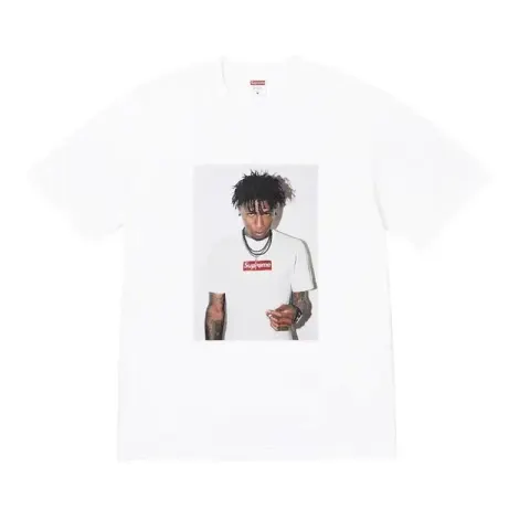 Supreme T-Shirts Devil And Lawyer option B345 Tattoo Guy White