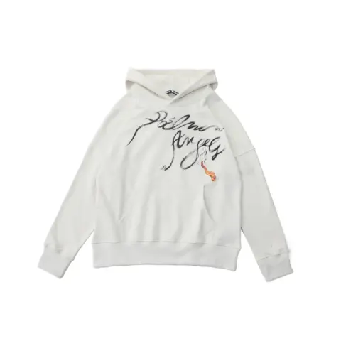 Palm Angels Hoodie option Smoke apricot white correct version
