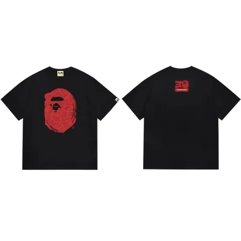 Bape Tees option 173 black red