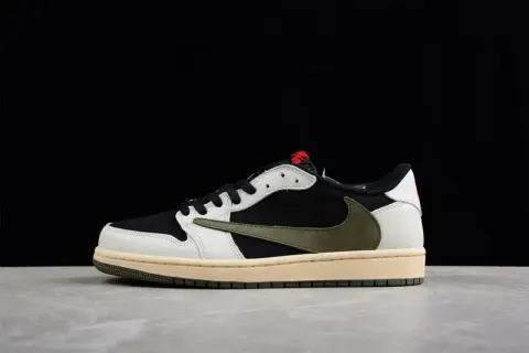 Jordan 1 High Travis Scott x Fragment option Black Green Olive DZ4137-106