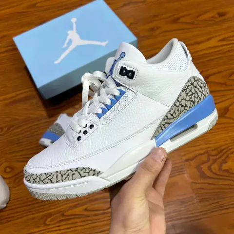 Jordan 3 Fragment Shoes option Aj3 North Carolina Blue