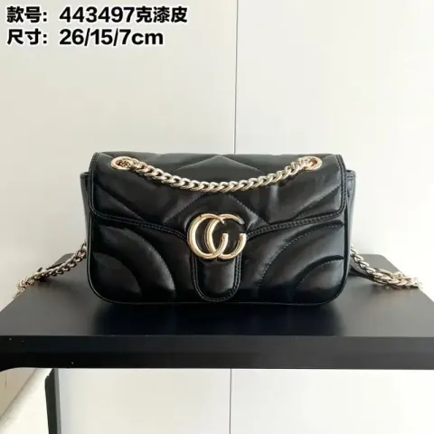 Gucci GG Marmont option Black 26*15*7cm