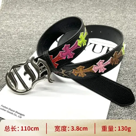 Chrome Hearts Belt option [Snap irregular 110cm] color cross belt