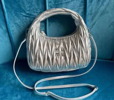 Miu Miu Bag option Silver [original logo with gift box]]