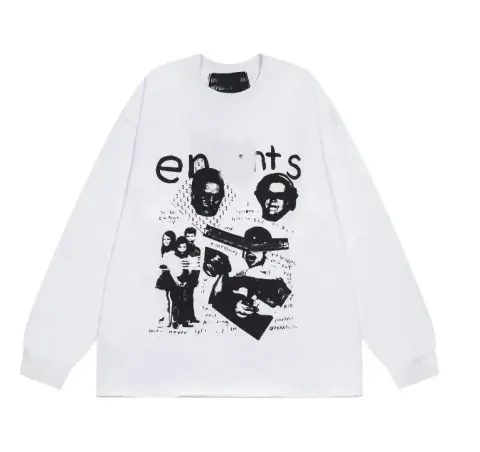 ERD Hoodies option ER023 white long sleeve T