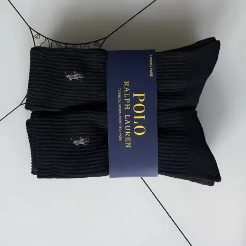 Ralph Lauren Socks All-White option Black high tube