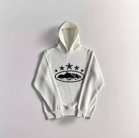Corteiz Alcatraz Hoodie option White 5 stars