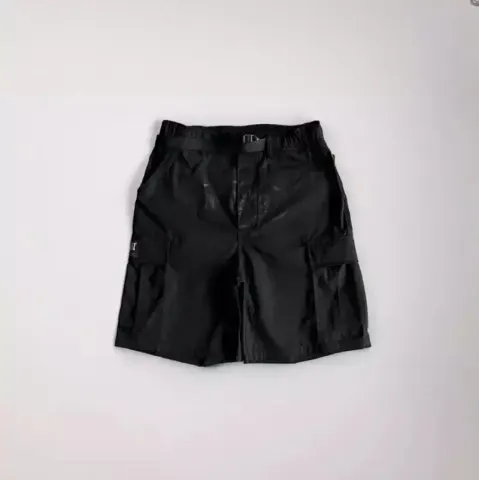 Corteiz Classic Cargo Triple Black Logo Shorts option Darkness