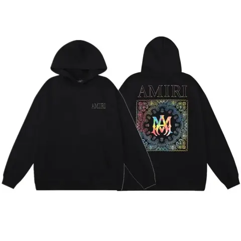 Amiri Paint Splatter Hoodie option 864 black