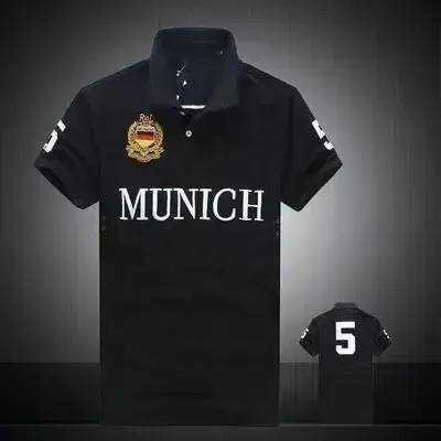 Polo Shirts (15+ Styles) option Munich Black
