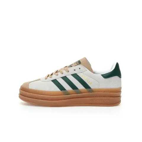 Adidas Originals Gazelle Bold option light gray brown dark green raw rubber b