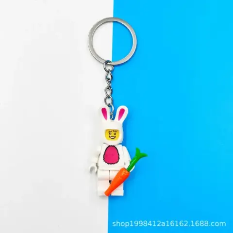 Lego Keychain Pendants option Radish Rabbit