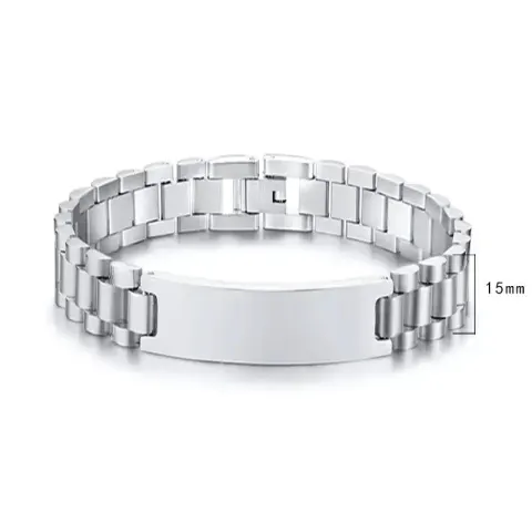 Lacoste Bracelet option Steel color-width 15mm [21CM]]