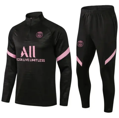 Football PSG Tracksuit option 2122 Paris Black