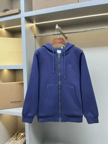 Burberry Zip Hoodie option Blue