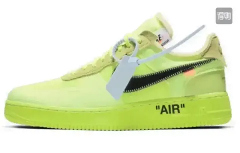 Air Force 1 Low Off-White Black White option OW Air Force Mesh Fluorescent Green