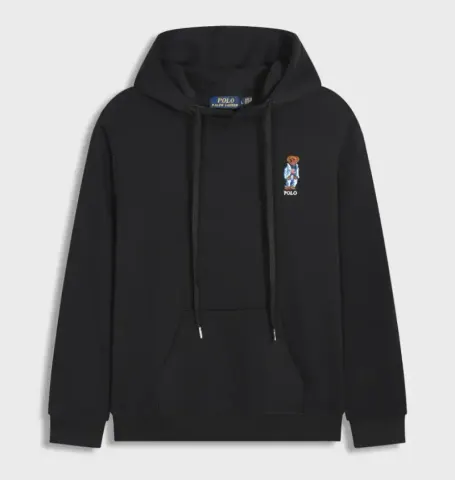 Ralph Lauren Zip Hoodie option Little Bear Black