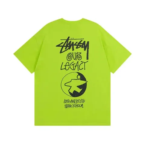 Stussy Tees option 966# fluorescent green