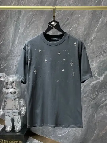 Chrome Hearts Leather Tee's (30+ Styles) option 8761 gray