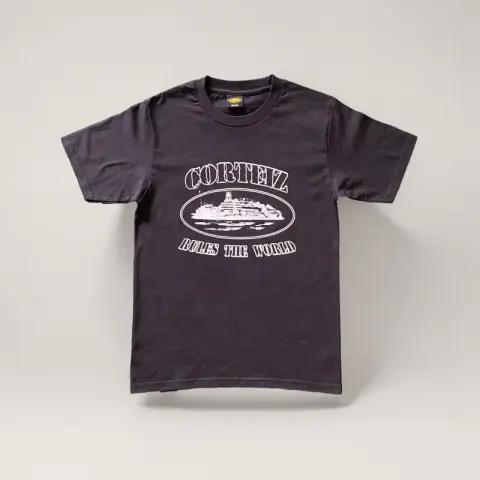 Corteiz T-Shirts option Rules World Black