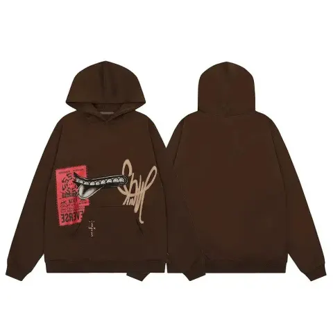 Travis Scott Hoodies option 039 Coffee