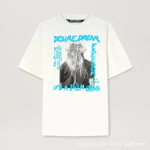 Palm Angels Monogram NY Spray Tee option 2283 white