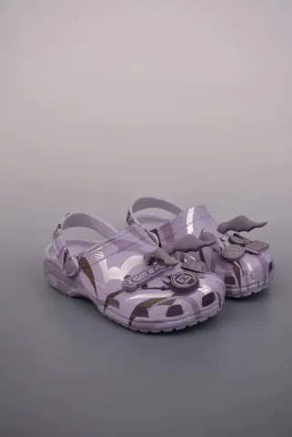 CLOT x Crocs Shoes option Lavender