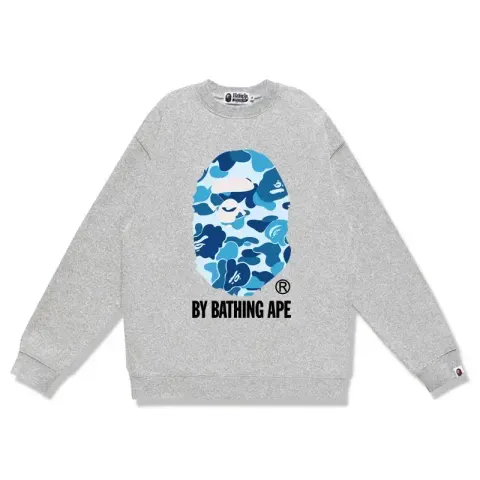 Bape Crewneck option W170 gray blue