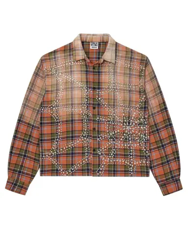 Vale Forever Chocolate Flannel Hoodie option Orange