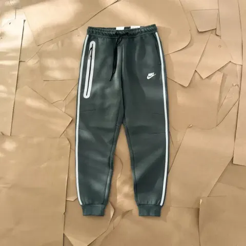 Reflective Tech Fleece Tracksuit option Dark green pants