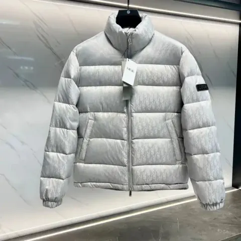 Dior Oblique Down Jacket Padding option White.