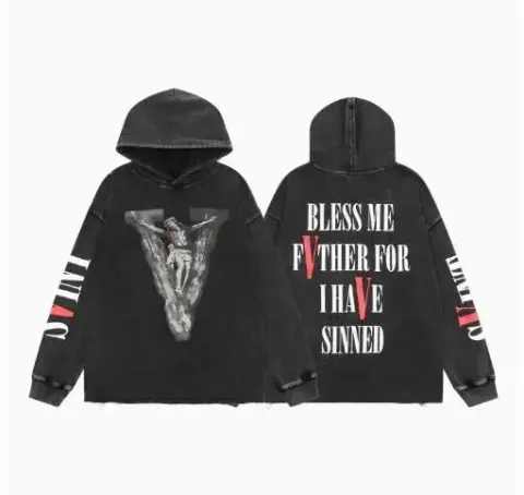 VLONE Hoodie option 6724 wash water black