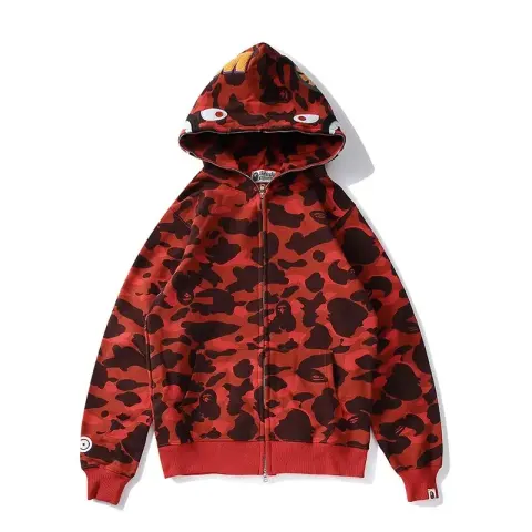 Bape Shark Hoodie (More CW) option 801 red camouflage