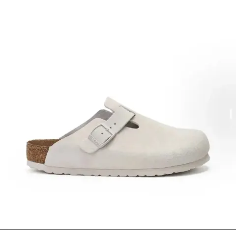 Classic Birkenstocks Shoes option Glow leather white