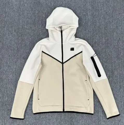 Nike Tech Fleece Black Hoodie option Rice Khakchi Top